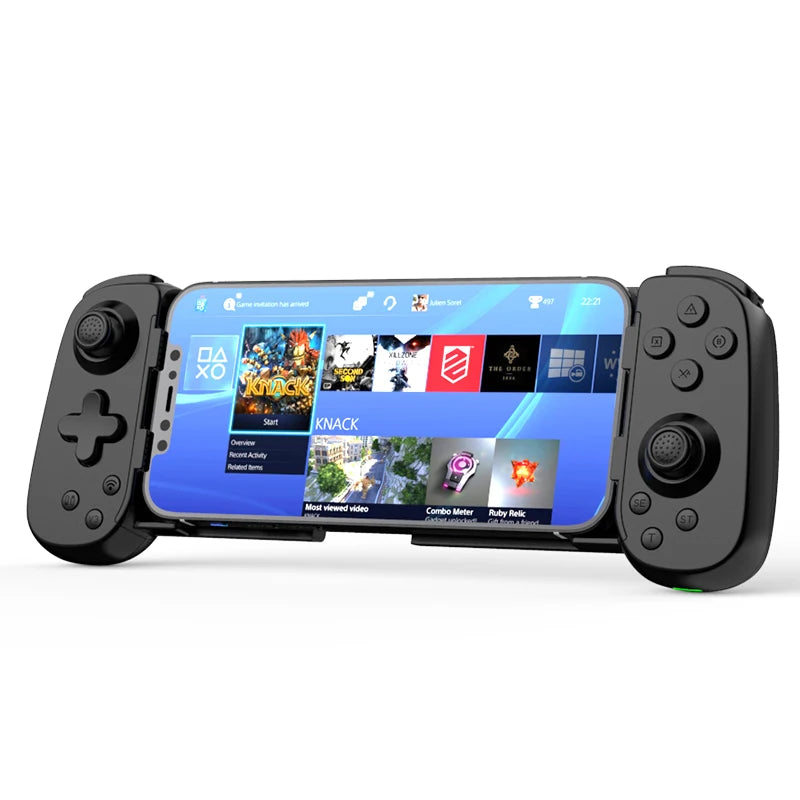 New Arrival D6 Six Axis Bluetooth Portable Gamepad Toystick Wireless Game Controller for Iphone Android PC  Win7