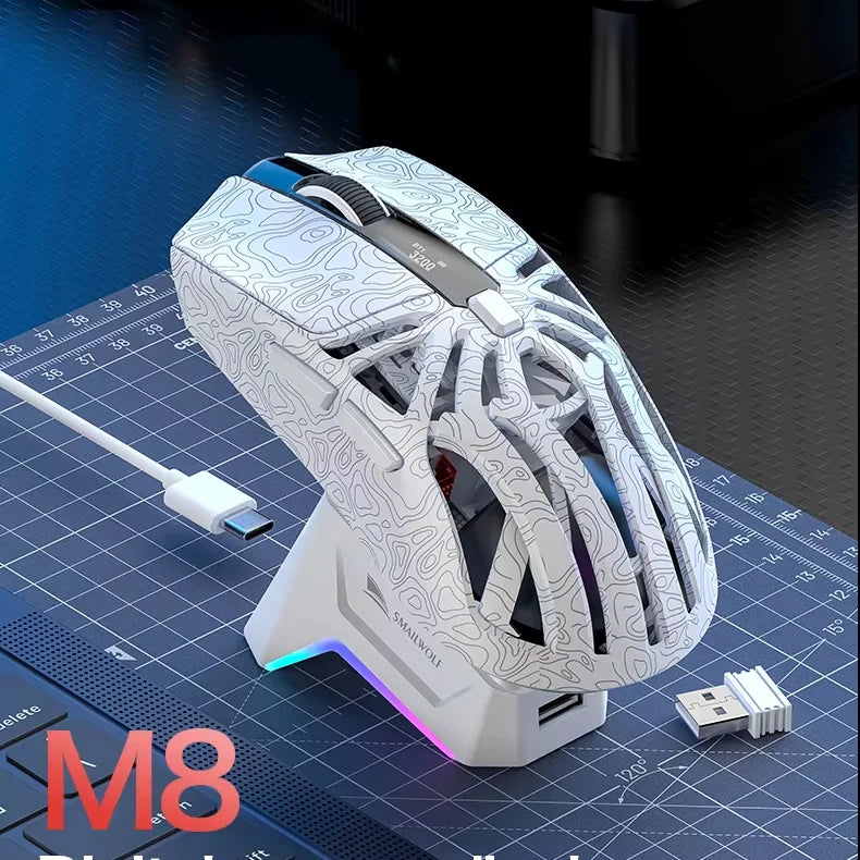 M8 Gaming Mouse with 6 Buttons, 1000Hz Polling Rate and 300IPS Sensor