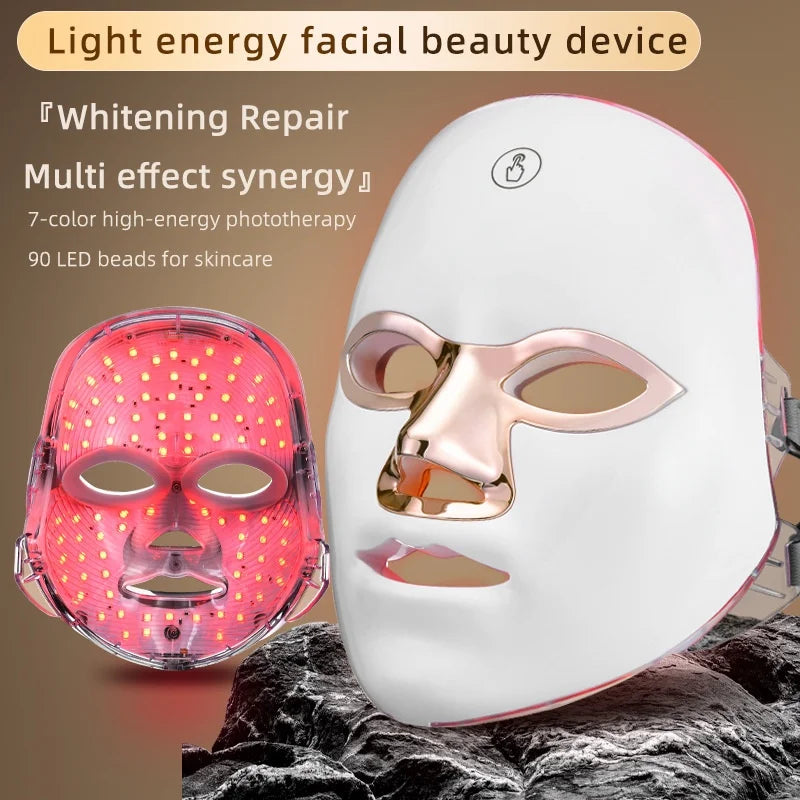 Led Face Beauty Mask Photon Skin Care Device Whitening Led Facial Mask Color Light Home-use Beauty Tool Led Mask Led Face Mask