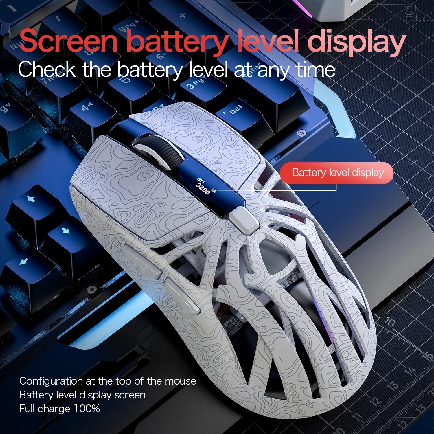 M8 Gaming Mouse with 6 Buttons, 1000Hz Polling Rate and 300IPS Sensor