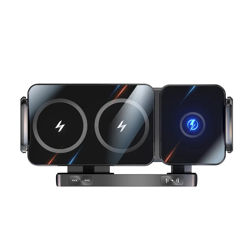 Multifunctional Universal Car Magnetic 360 Flexible Magnetic Wireless Chargers Phone Car Holder Mount iPad Wireless Car Charger