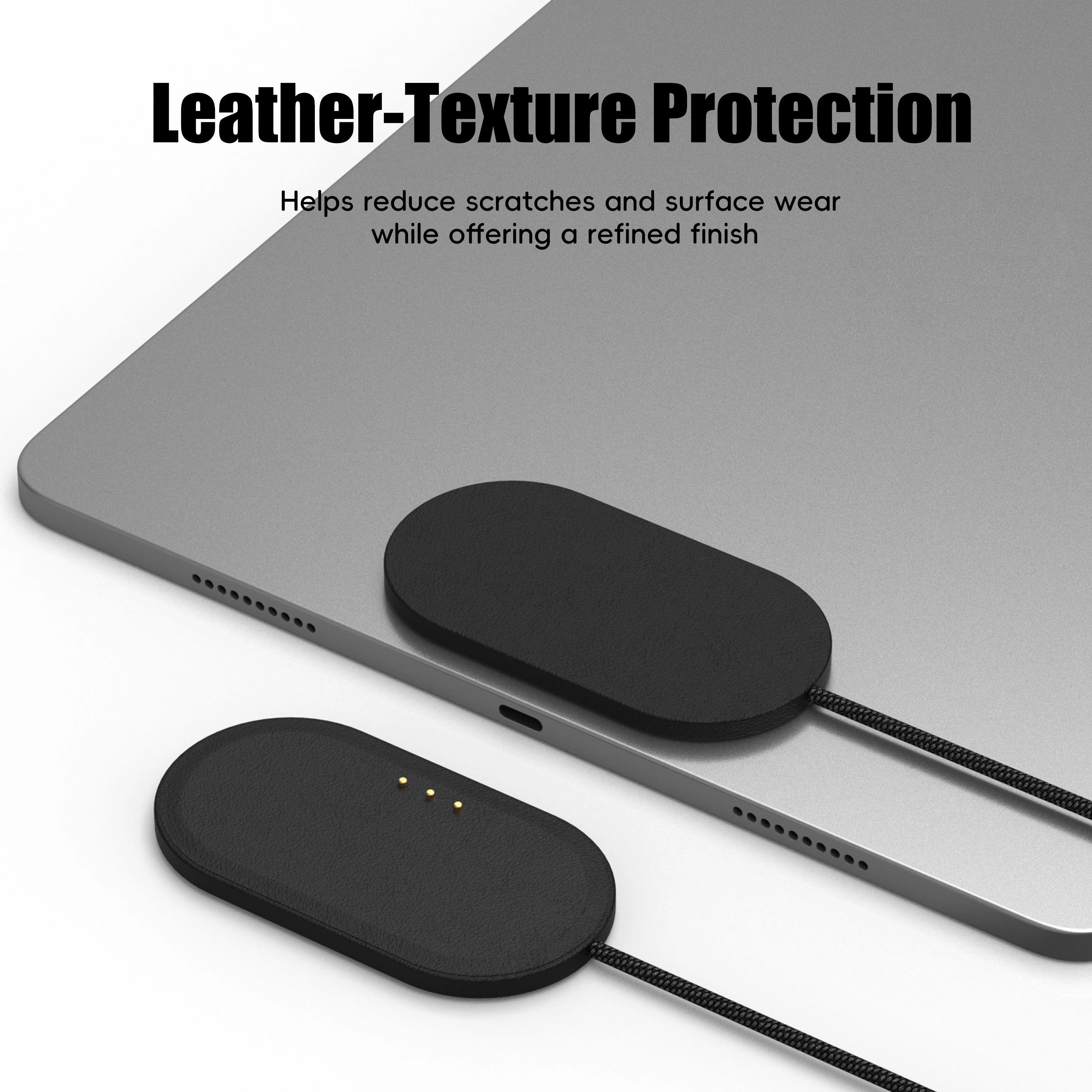 Dropshipping Product Leather Texture 1m Long Strong USB-C Port Magnetic Wireless Charger for Pad 11-inch 12.9 Inch 13 Inch U27