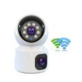 Dual Lens V380 PTZ Indoor Security Camera HD 4MP Night Vision with Two-Way Audio Home Security Baby Monitoring