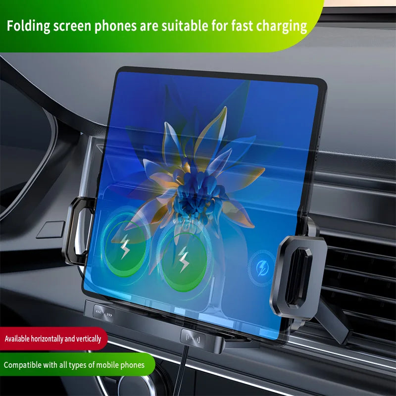 Multifunctional Universal Car Magnetic 360 Flexible Magnetic Wireless Chargers Phone Car Holder Mount iPad Wireless Car Charger