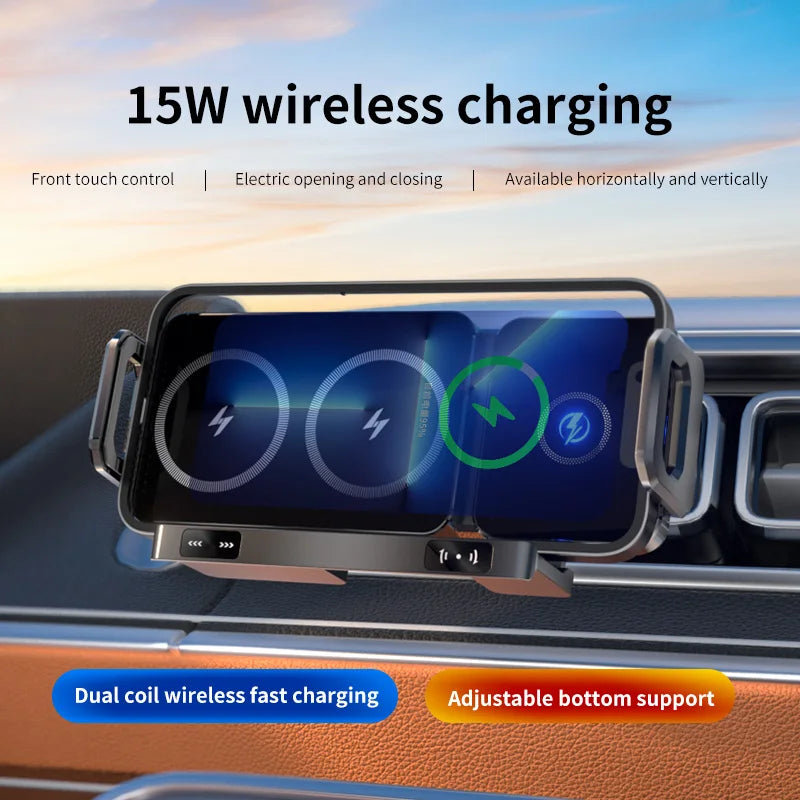 Multifunctional Universal Car Magnetic 360 Flexible Magnetic Wireless Chargers Phone Car Holder Mount iPad Wireless Car Charger