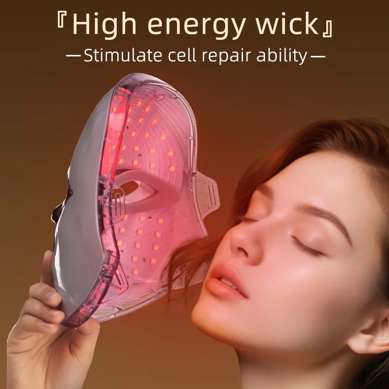 Led Face Beauty Mask Photon Skin Care Device Whitening Led Facial Mask Color Light Home-use Beauty Tool Led Mask Led Face Mask