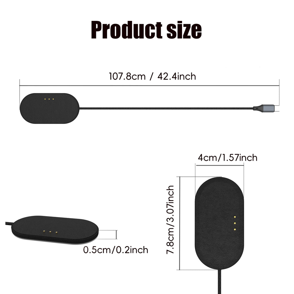 Dropshipping Product Leather Texture 1m Long Strong USB-C Port Magnetic Wireless Charger for Pad 11-inch 12.9 Inch 13 Inch U27