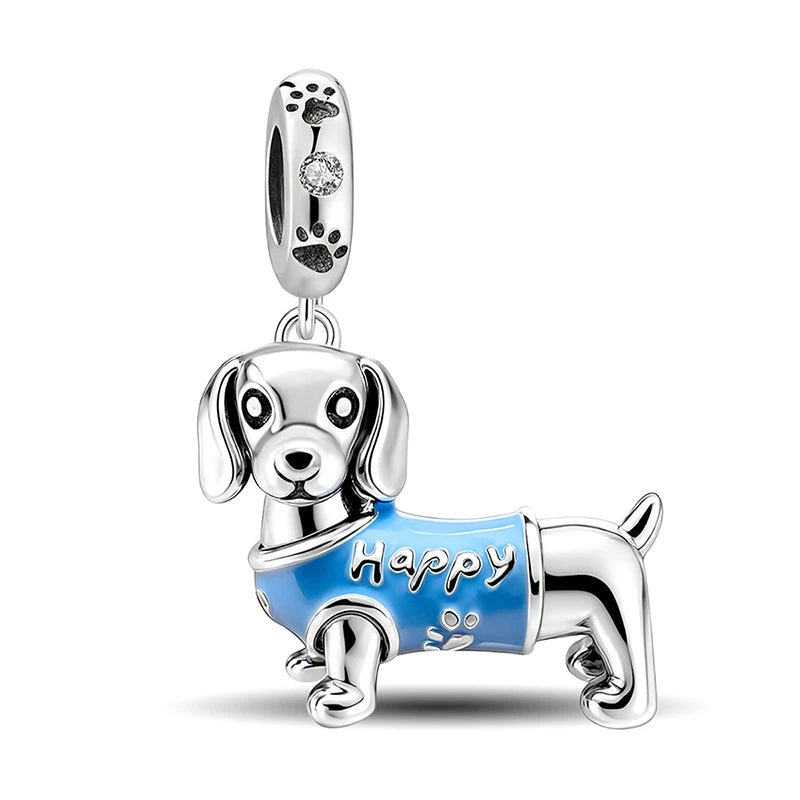 925 Sterling Silver Sunglasses Duck Puppy Cooking Mouse Bead Diy Bracelet Bangle Making Gift Of High Quality Fine Jewelry