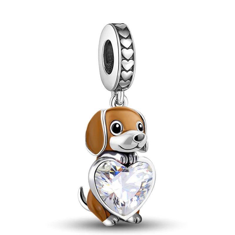 925 Sterling Silver Sunglasses Duck Puppy Cooking Mouse Bead Diy Bracelet Bangle Making Gift Of High Quality Fine Jewelry