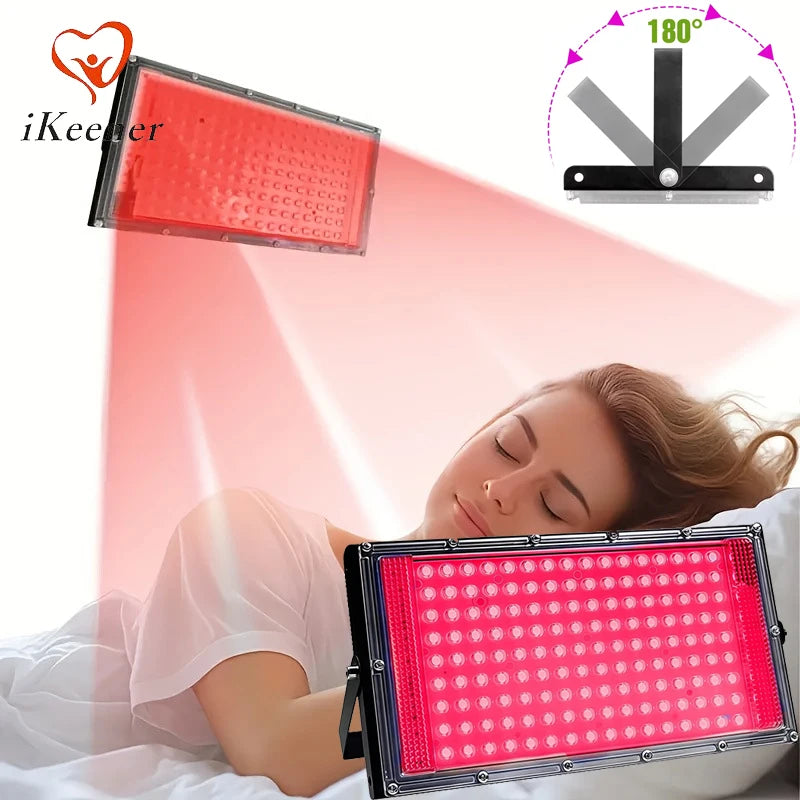 Red Light Therapy Lamp 96pcs LEDs 660nm 850nm Infrared Light Panel Device for Facial Anti Aging Skin Care Beauty Device