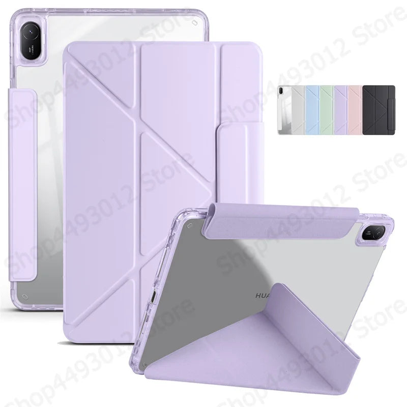 Funda For Oneplus Pad 3 Case 13.2 inch Smart Fold PU Leather Acrylic Back Magnetic Cover For OnePlus Pad 3 One Plus Pad 3 Case