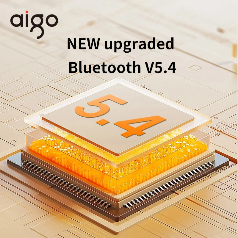 Aigo TA51 True Wireless Earbuds Bluetooth 5.4 Earphones Sports Gaming Headphone Waterproof HD Call ANC 300mah Battery Headset