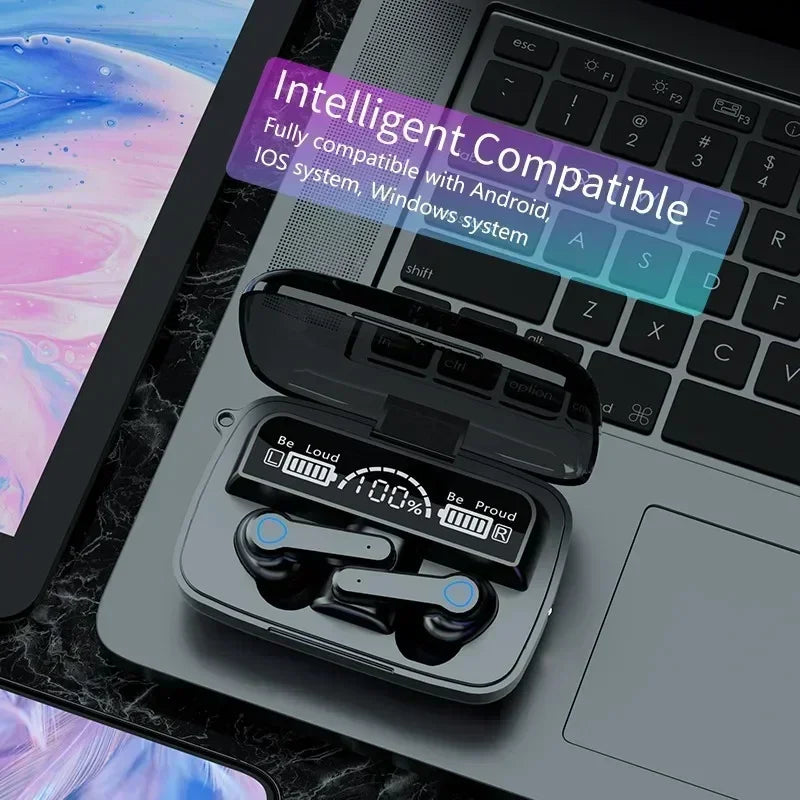 M19 Earbuds TWS Earphone M10 Intelligente Touch Control Wireless Bluetooth-compatible Headphones Waterproof LED Display With Mic