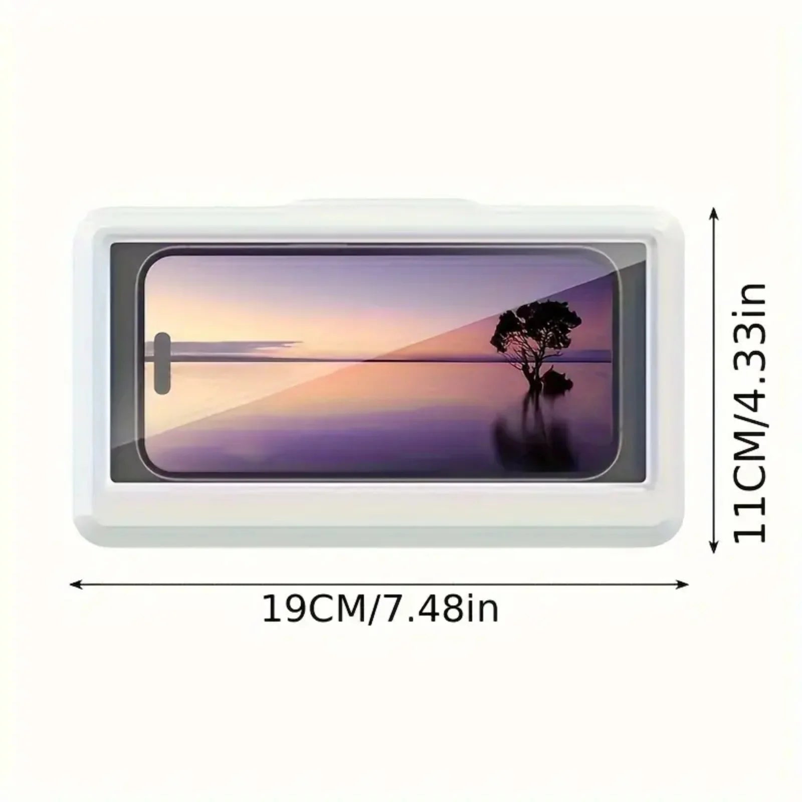 Fixed Universal Waterproof and Anti-fog Mobile Phone Case for Bathroom Shower Phone Holder Waterproof Can Touched Shower Phone