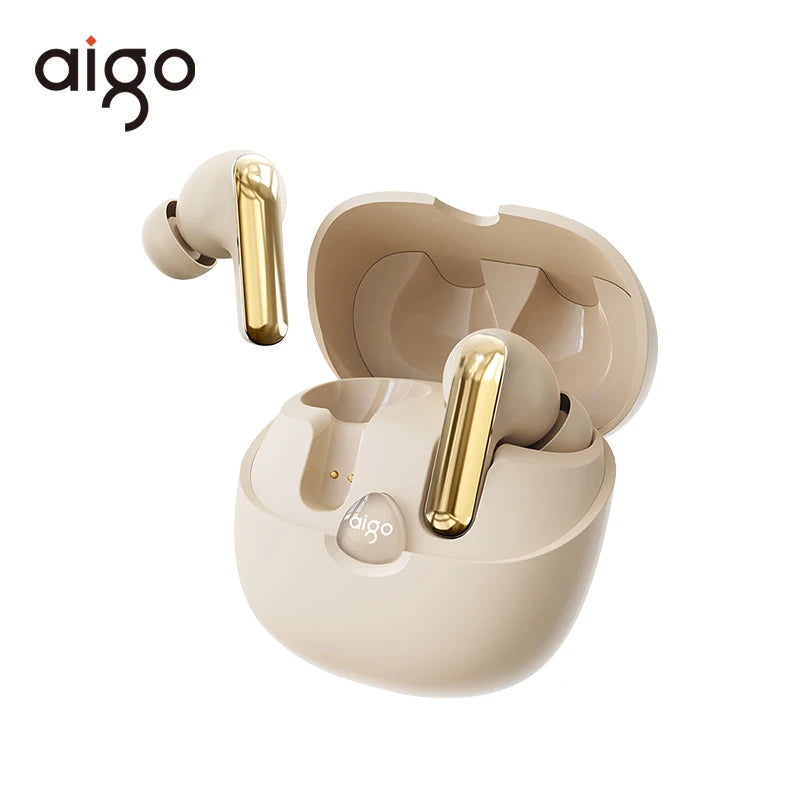 Aigo TA51 True Wireless Earbuds Bluetooth 5.4 Earphones Sports Gaming Headphone Waterproof HD Call ANC 300mah Battery Headset