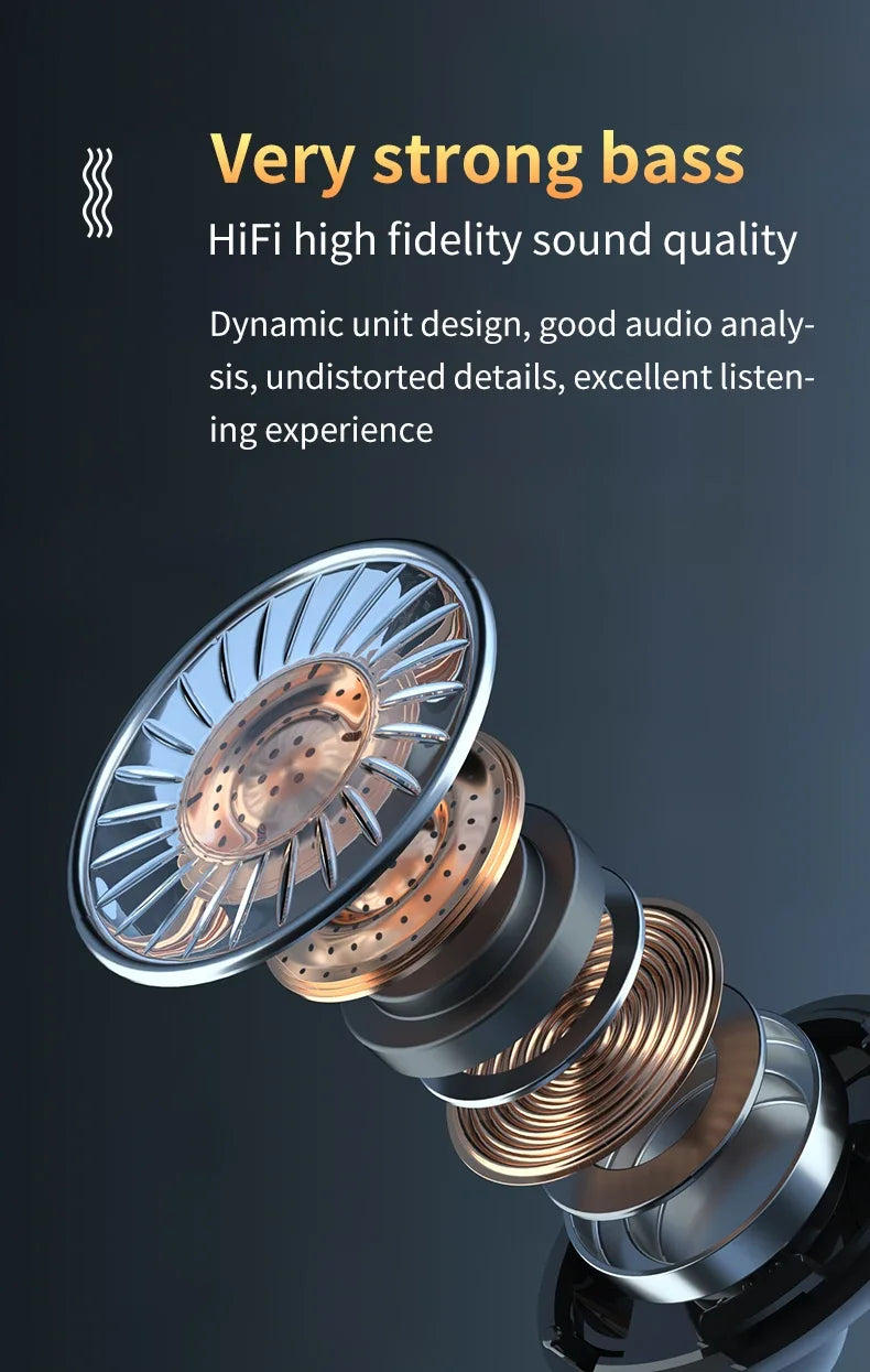 M10 TWS Bluetooth Earphones with Charging Case, 9D Stereo Sound, Waterproof Sports Headphones with Built-in Microphone