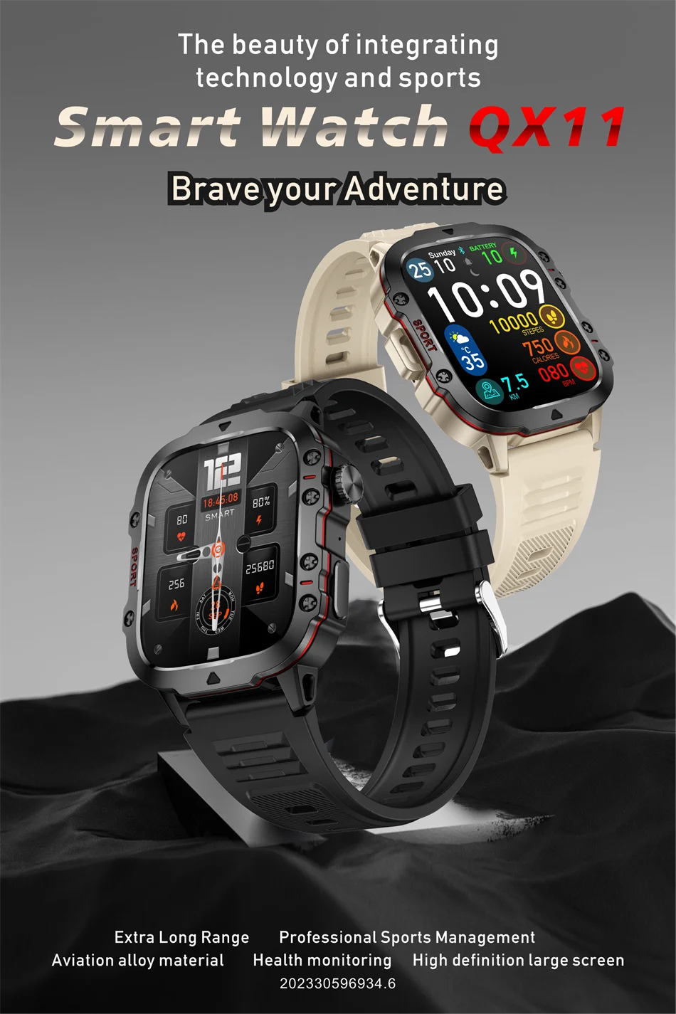 LIGE New Military Smart Watch Men Outdoor Sports 3ATM Waterproof  Blood Oxygen Bluetooth Call Watches Men Smartwatch For Android