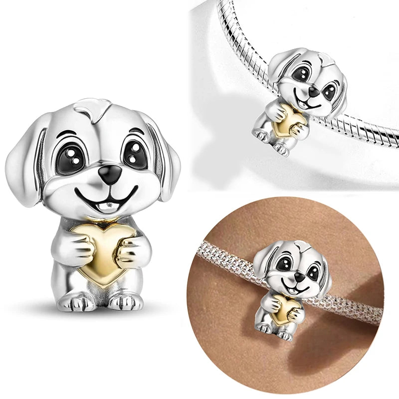 925 Sterling Silver Sunglasses Duck Puppy Cooking Mouse Bead Diy Bracelet Bangle Making Gift Of High Quality Fine Jewelry