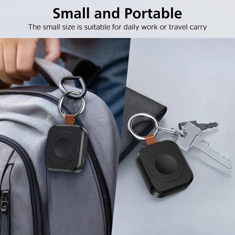 OnePlus Mini Magnetic Watch Wireless Charger For IWatch Portable Power Bank Charging For Watch 10 9 8 7 6 5 Se Ultra Series