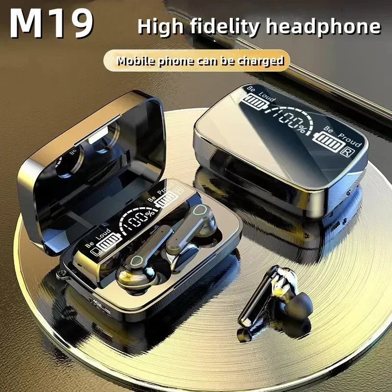 M19 Earbuds TWS Earphone M10 Intelligente Touch Control Wireless Bluetooth-compatible Headphones Waterproof LED Display With Mic