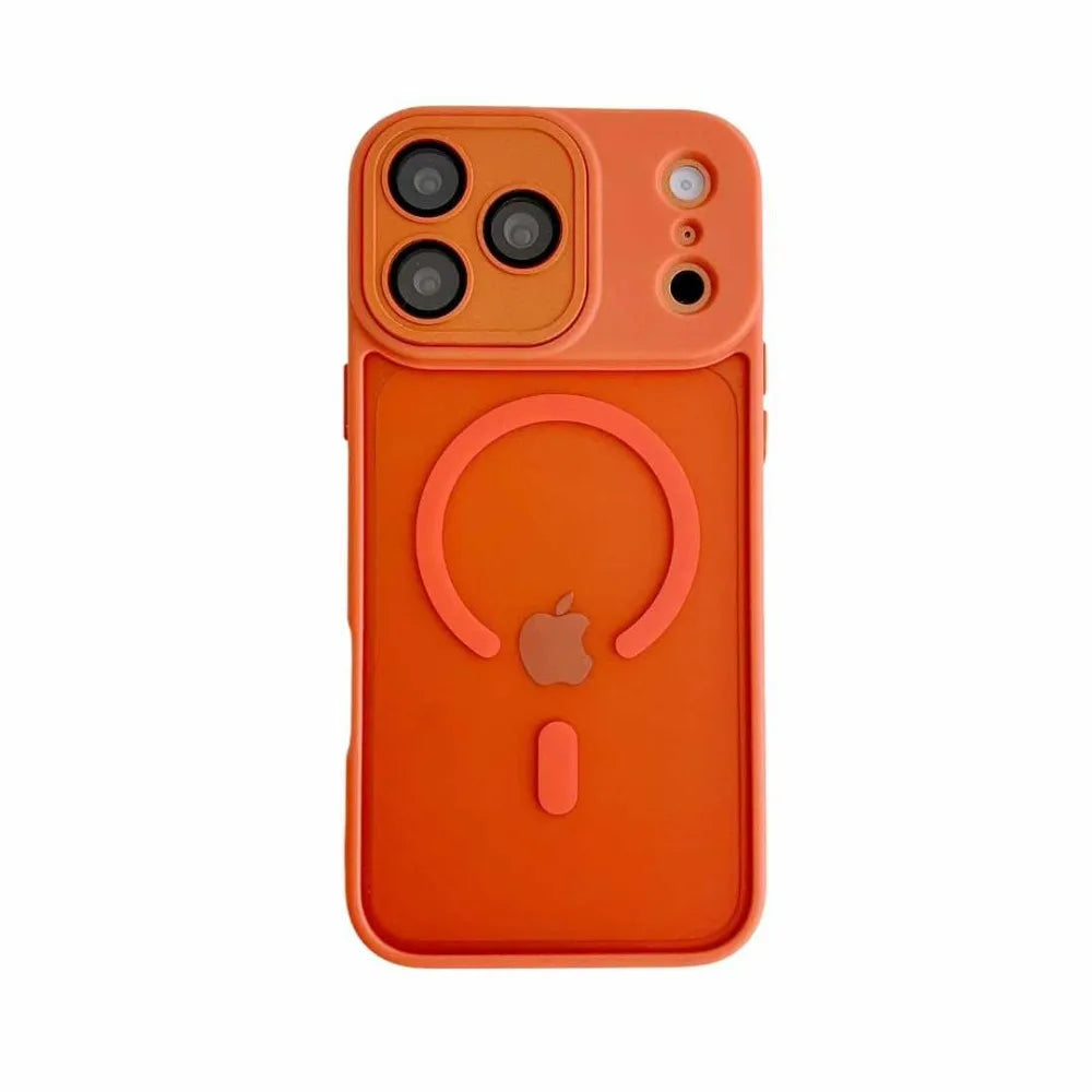 Luxury For Magsafe Matte Transparent Phone Case For iPhone 17 16 15 14 13 12 11 Pro Max Lens Protection Wireless Charging Cover