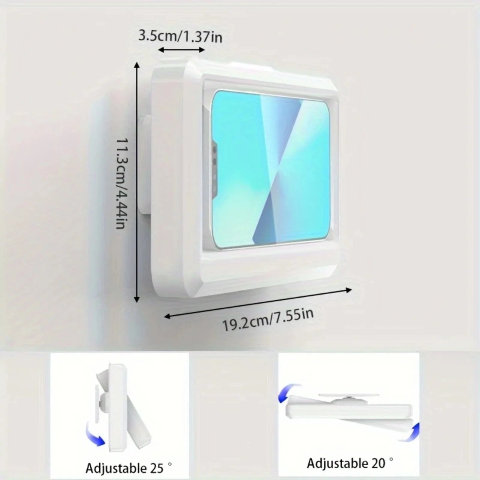 Fixed Universal Waterproof and Anti-fog Mobile Phone Case for Bathroom Shower Phone Holder Waterproof Can Touched Shower Phone