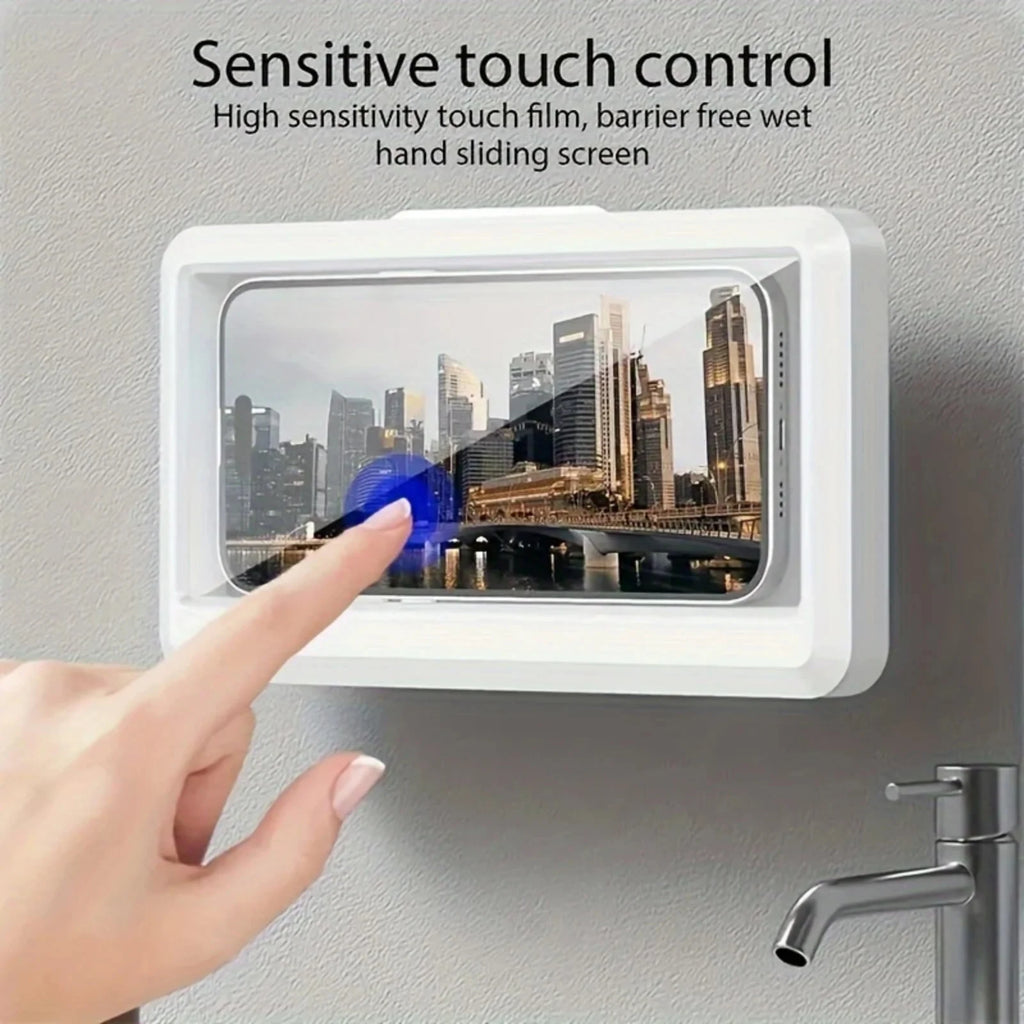 Fixed Universal Waterproof and Anti-fog Mobile Phone Case for Bathroom Shower Phone Holder Waterproof Can Touched Shower Phone