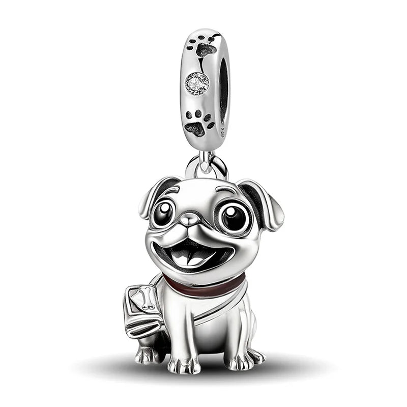 925 Sterling Silver Sunglasses Duck Puppy Cooking Mouse Bead Diy Bracelet Bangle Making Gift Of High Quality Fine Jewelry