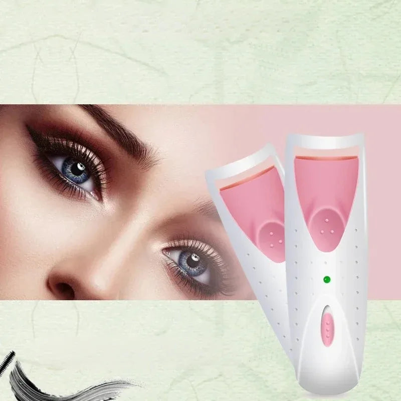 Electric Heated Eyelash Curler for Women Long Lasting Automatic Eye Lash Perm Tool New Makeup Accessory Heated Lashes Clip
