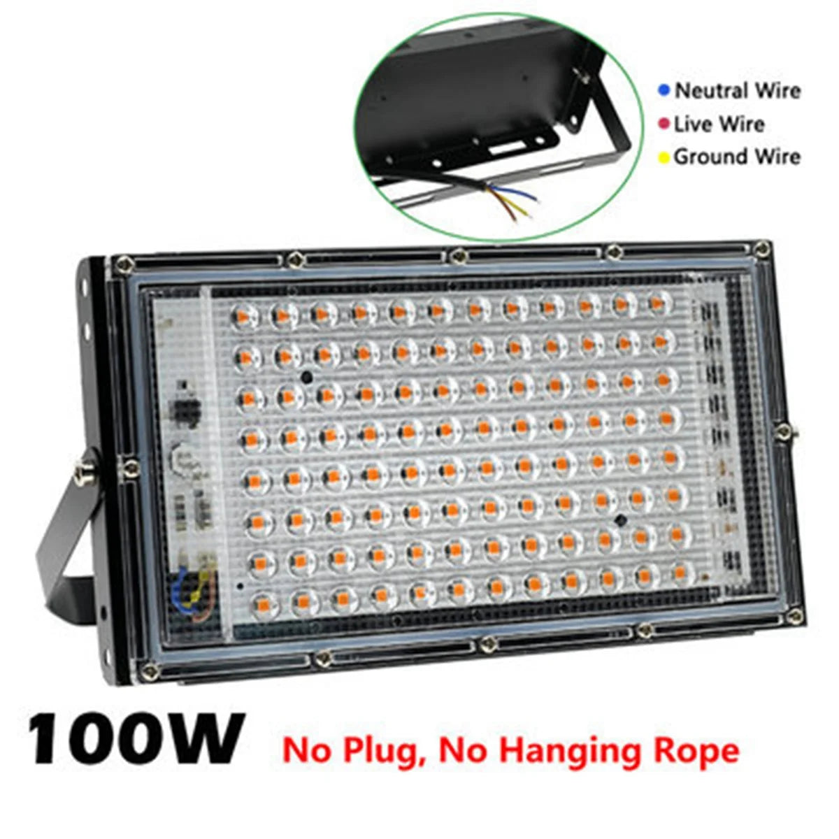 AB08-LED Grow Light Full Spectrum Phyto Lamp For Plants 100W LED Grow Lamp Phytolamp Greenhouse Growth Lighting
