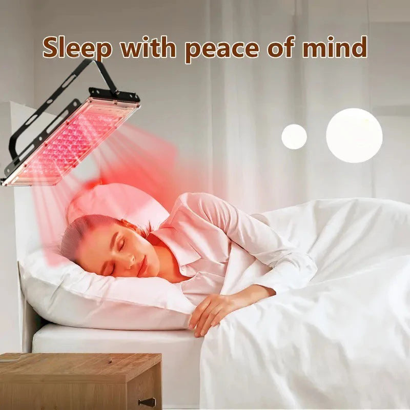 Red Light Therapy Lamp 96pcs LEDs 660nm 850nm Infrared Light Panel Device for Facial Anti Aging Skin Care Beauty Device