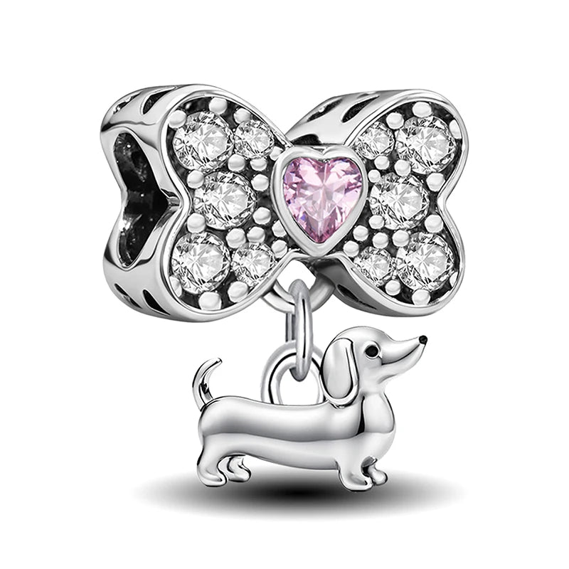 925 Sterling Silver Sunglasses Duck Puppy Cooking Mouse Bead Diy Bracelet Bangle Making Gift Of High Quality Fine Jewelry