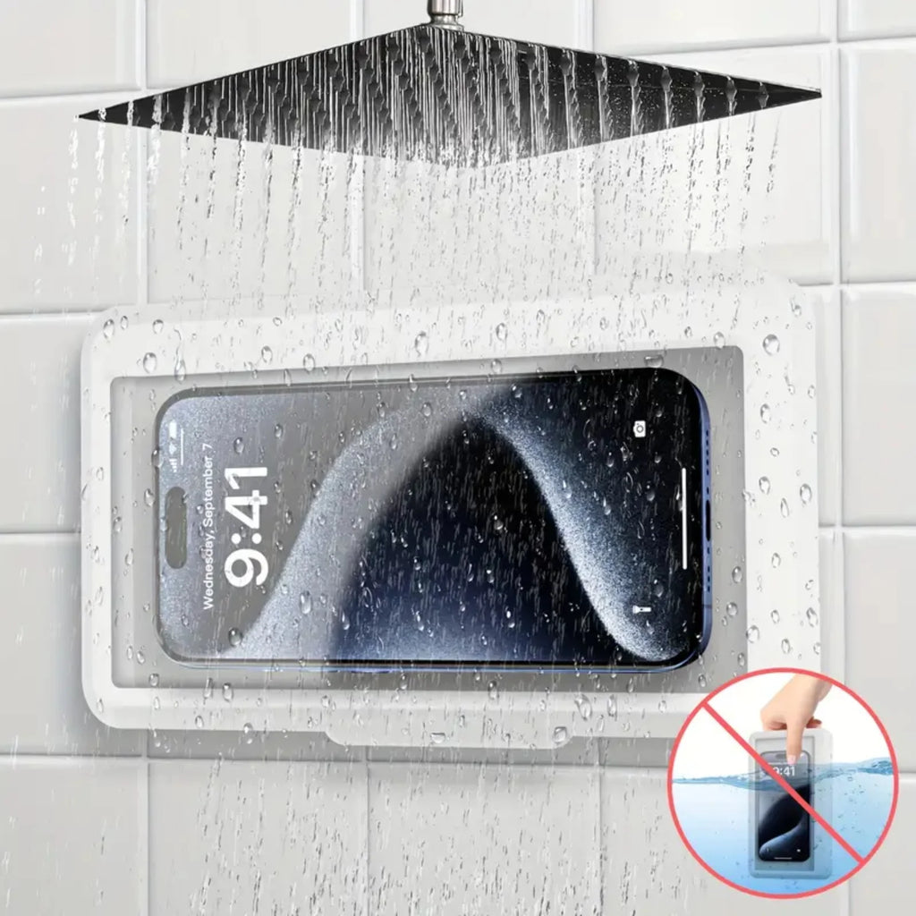 Fixed Universal Waterproof and Anti-fog Mobile Phone Case for Bathroom Shower Phone Holder Waterproof Can Touched Shower Phone